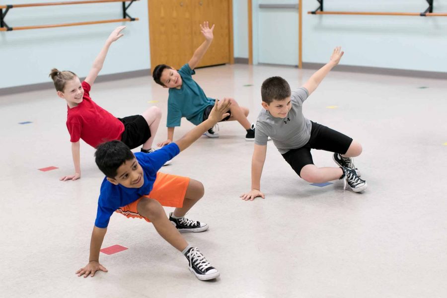 elementary age boys dancing hip hop